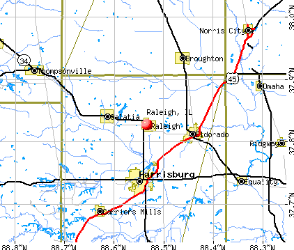 Raleigh, IL map