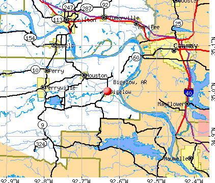 Bigelow, AR map