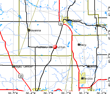 Fulton, IN map