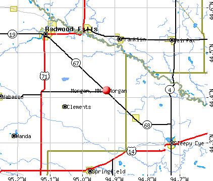 Morgan, MN map