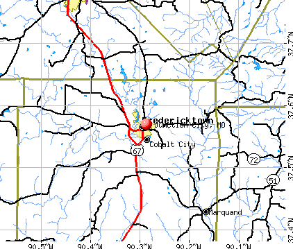Junction City, MO map