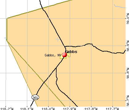 Gabbs, NV map