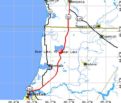 Bear Lake, MI map