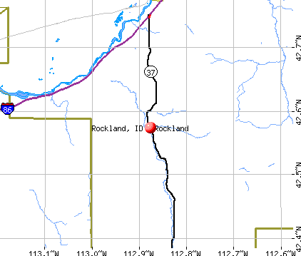 Rockland, ID map