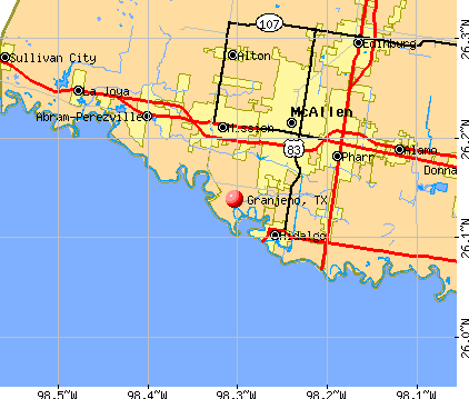 Granjeno, TX map