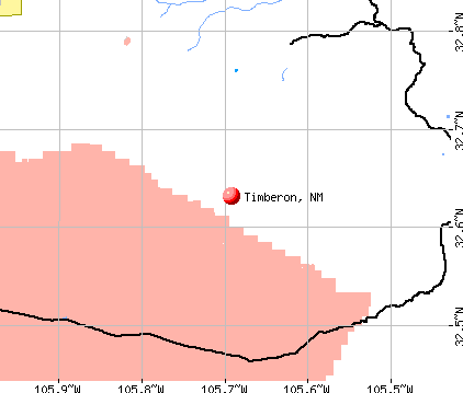 Timberon, NM map