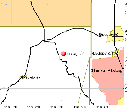 Elgin, AZ map