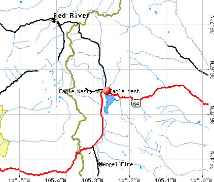 Eagle Nest, NM map
