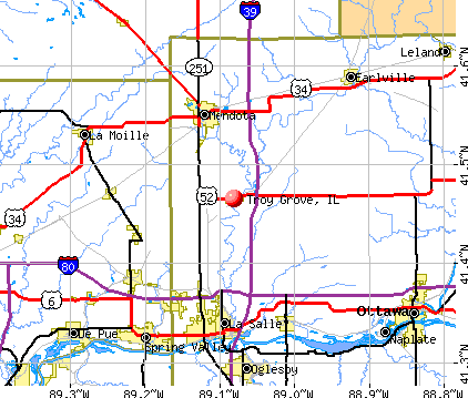 Troy Grove, IL map