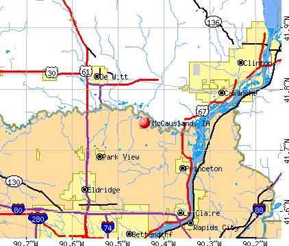 McCausland, IA map