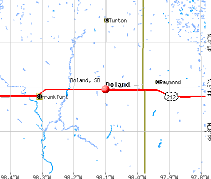 Doland, SD map