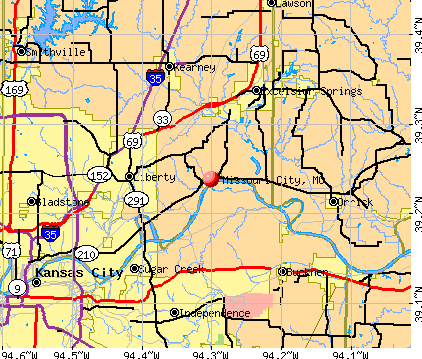 Missouri City, MO map