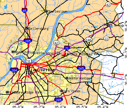 Broeck Pointe, KY map