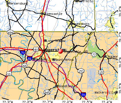 Chewsville, MD map