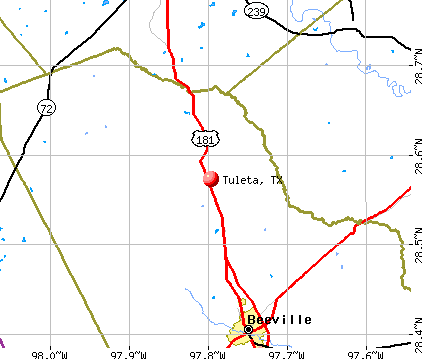 Tuleta, TX map