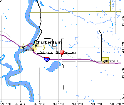 Pukwana, SD map