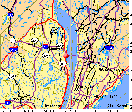 Grand View-on-Hudson, NY map