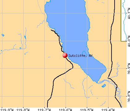 Sutcliffe, NV map