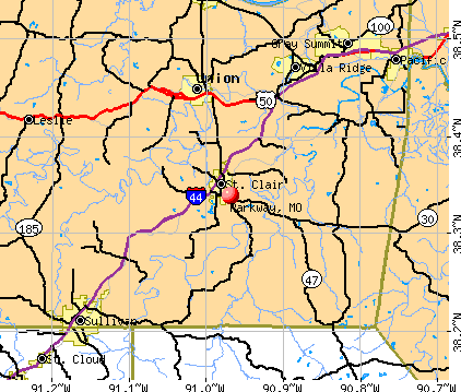 Parkway, MO map