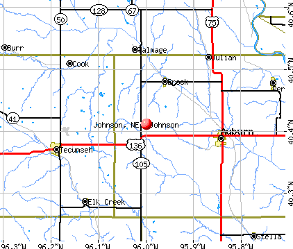 Johnson, NE map