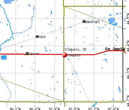 Iroquois, SD map