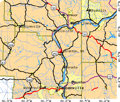 Stratton, OH map