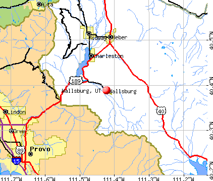 Wallsburg, UT map