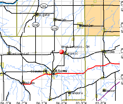 West Leipsic, OH map