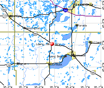 Lowry, MN map