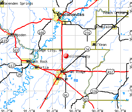College City, AR map