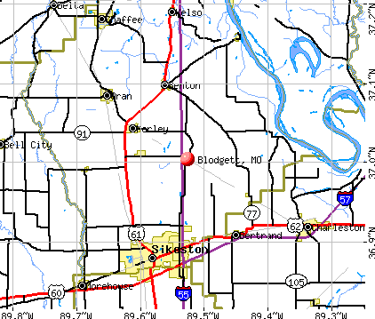 Blodgett, MO map