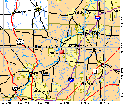 South Middletown, OH map