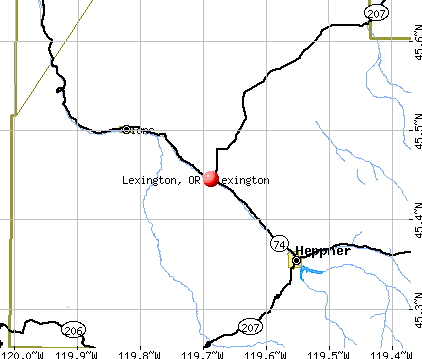 Lexington, OR map