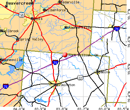 Port William, OH map