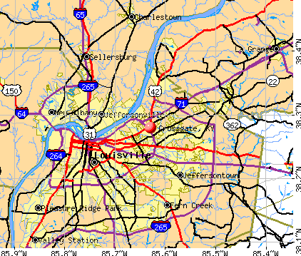 Crossgate, KY map