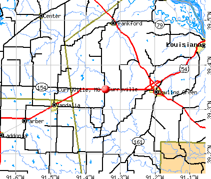 Curryville, MO map