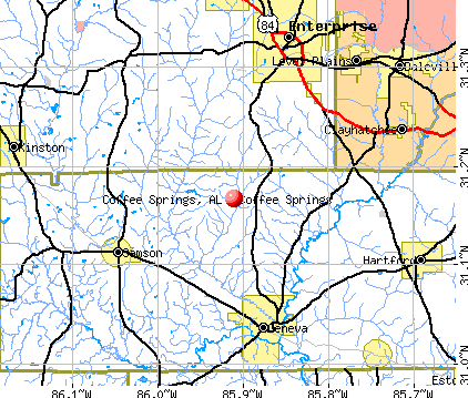 Coffee Springs, AL map