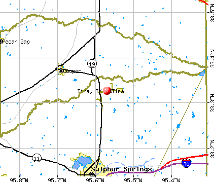 Tira, TX map
