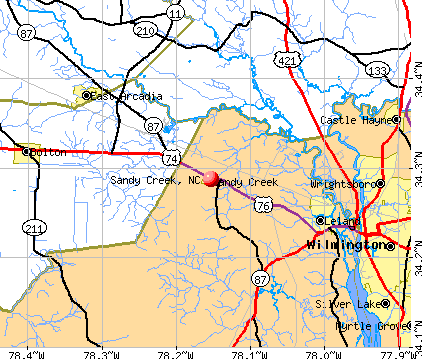 Sandy Creek, NC map