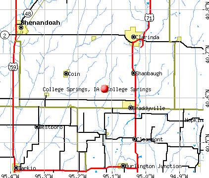 College Springs, IA map