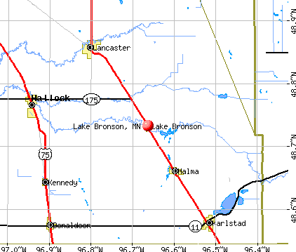 Lake Bronson, MN map