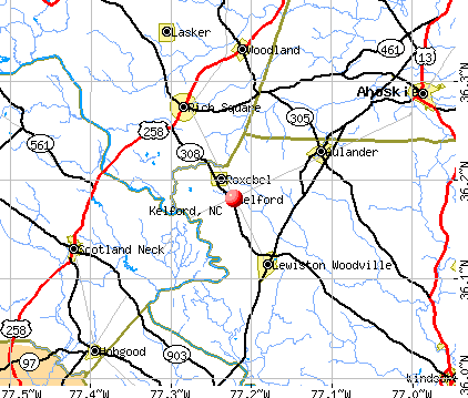 Kelford, NC map