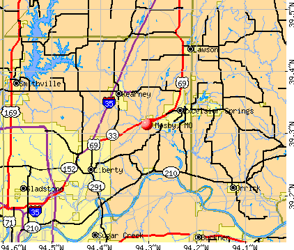 Mosby, MO map