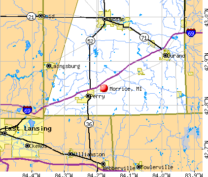 Morrice, MI map