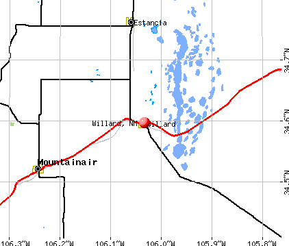 Willard, NM map