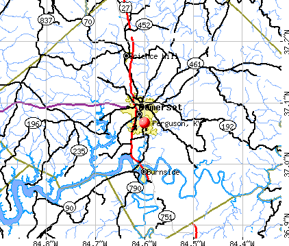 Ferguson, KY map