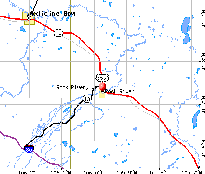 Rock River, WY map
