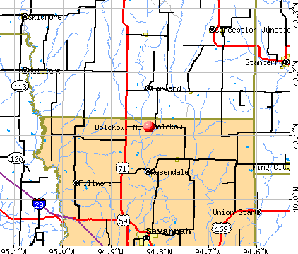 Bolckow, MO map