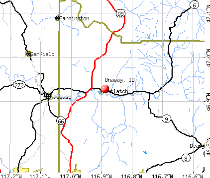 Onaway, ID map