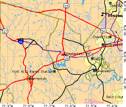 Haymarket, VA map
